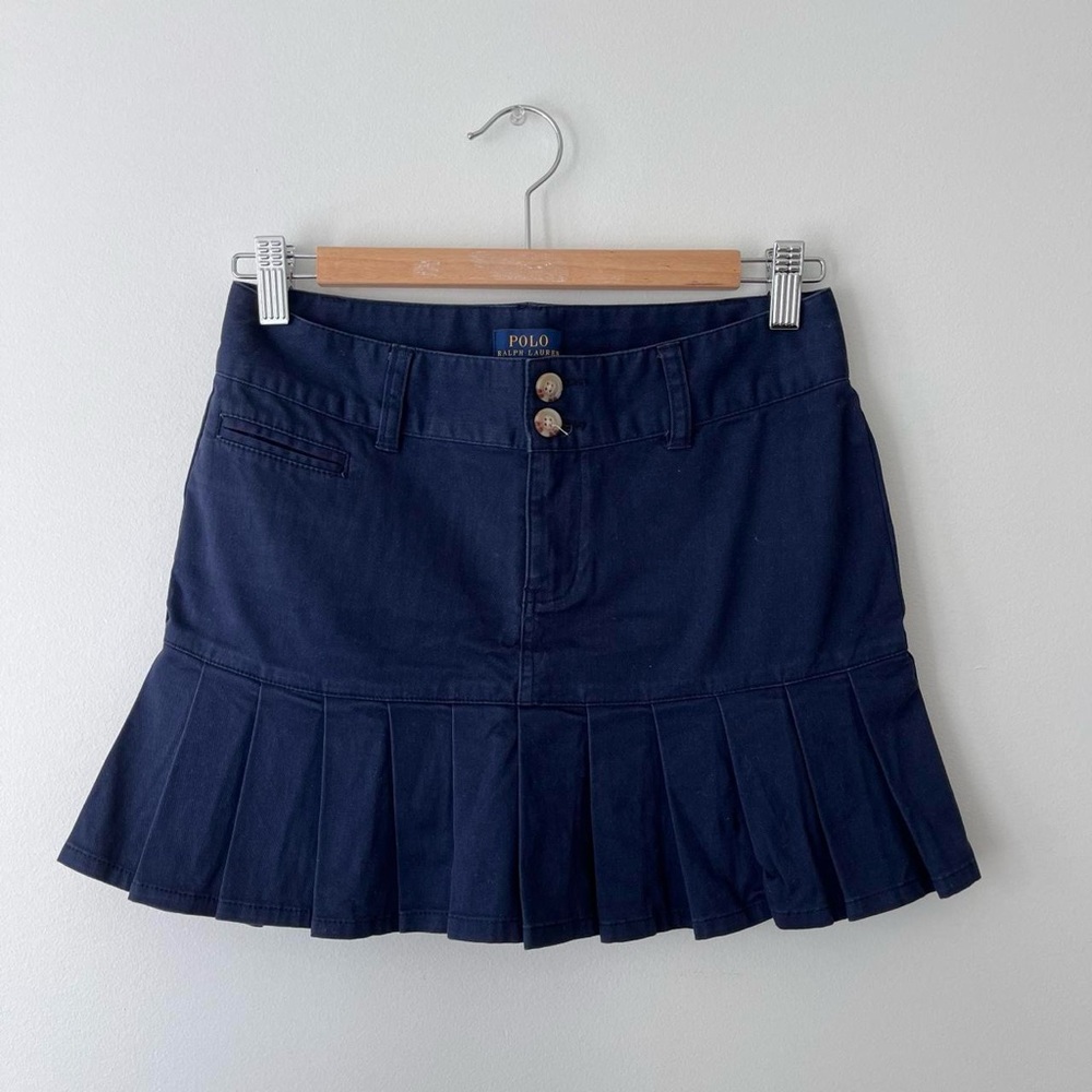 Polo by Ralph Lauren Navy Mini Skirt